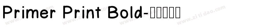Primer Print Bold字体转换